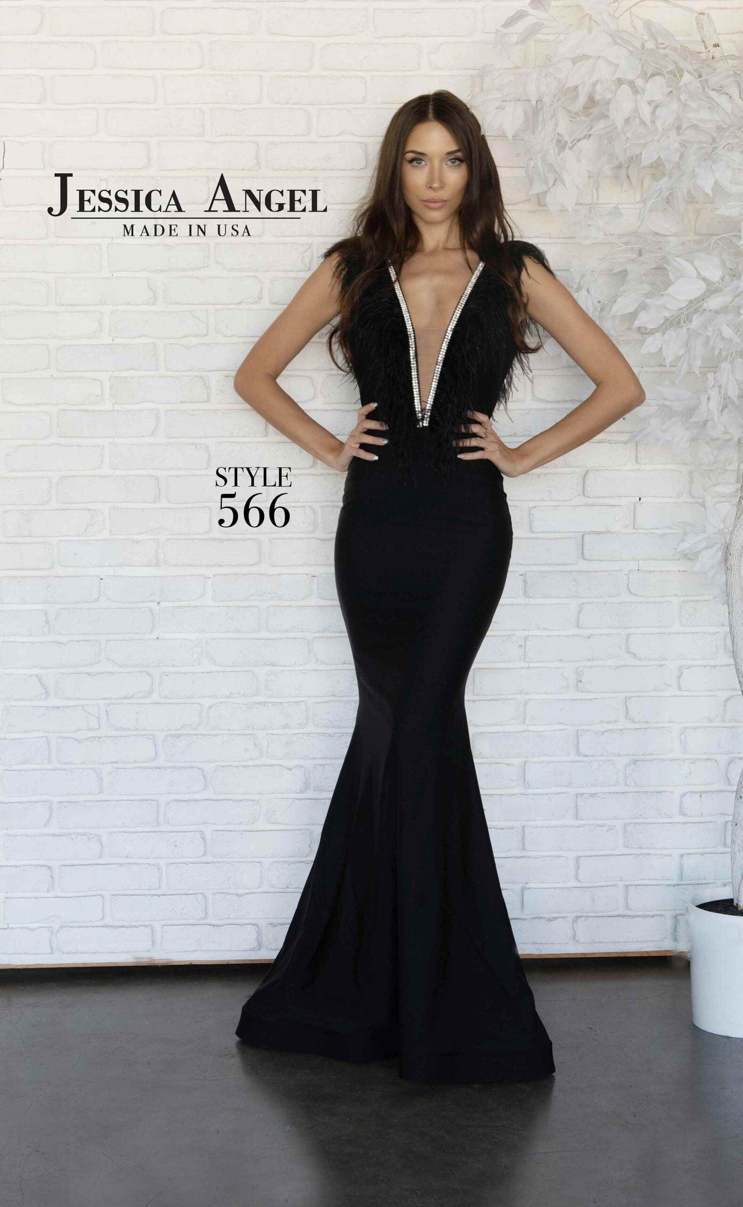 Jessica Angel Long Formal Mermaid Gown 566 - The Dress Outlet