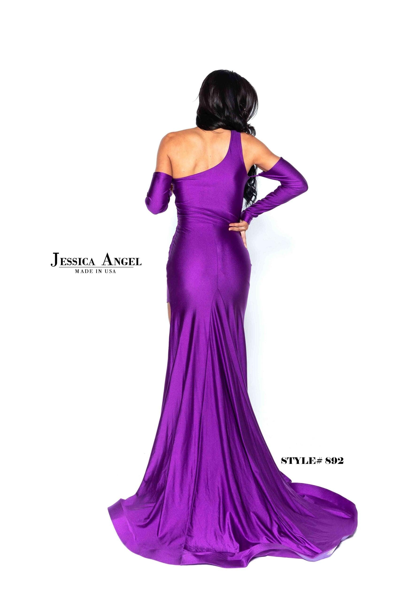 Jessica Angel Long Formal One Shoulder Prom Gown 892