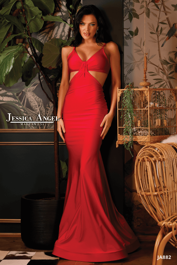 Jessica Angel 775 Long Formal Slit Evening Dress