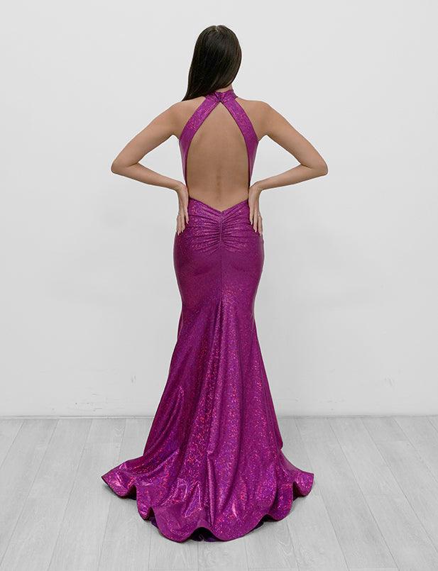 Jessica Angel Long Halter Formal Prom Dress 932