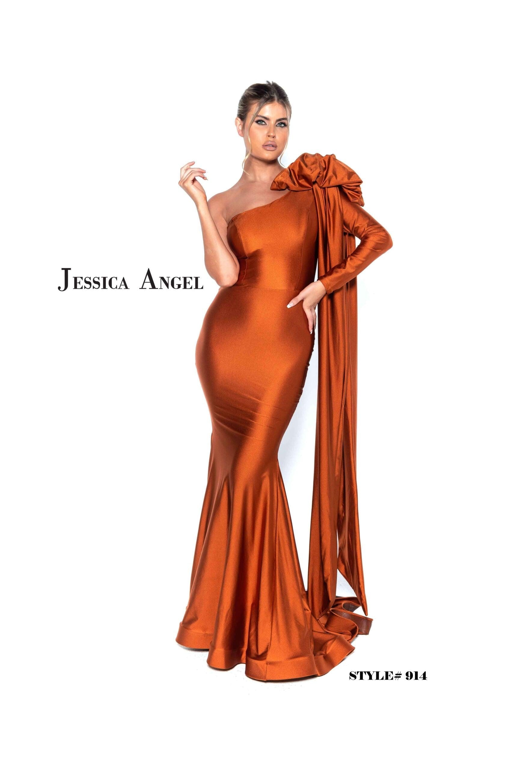 Jessica Angel Long One Shoulder Formal Dress 914