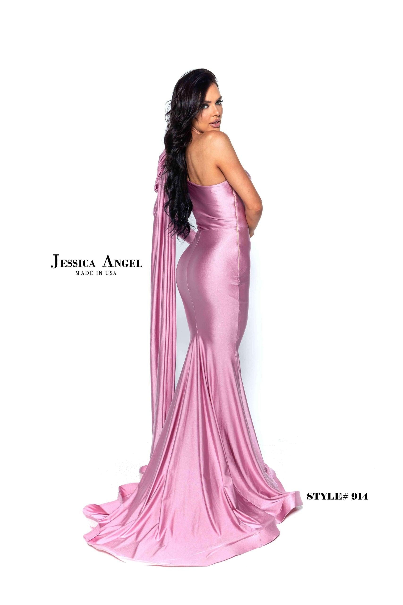 Jessica Angel Long One Shoulder Formal Dress 914