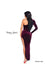 Jessica Angel Long One Shoulder Velvet Dress 853 - The Dress Outlet