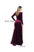 Jessica Angel Long Sleeve Formal Velvet Dress 887 - The Dress Outlet