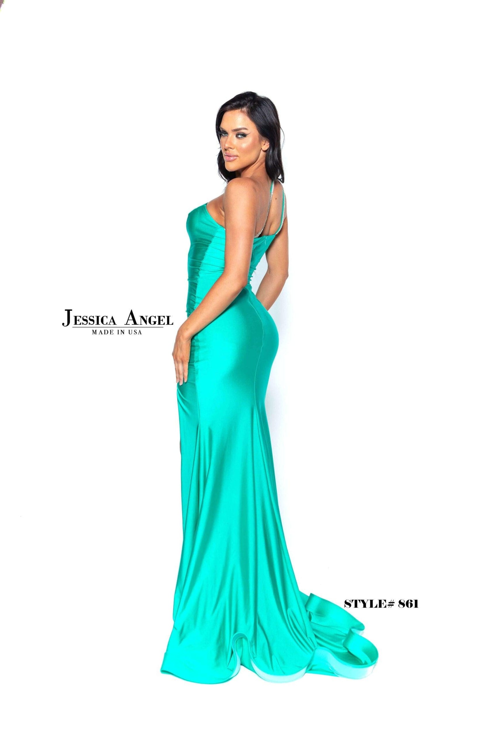 Jessica Angel One Shoulder Long Formal Dress 855