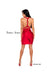Jessica Angel Short Halter Fitted Cocktail Dress 875 - The Dress Outlet