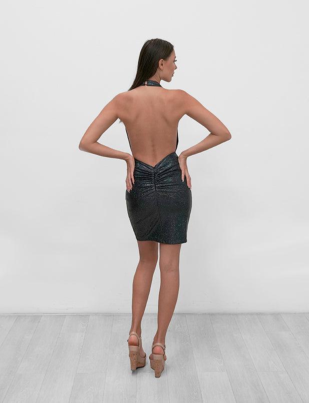 Jessica Angel Short Halter Fitted Cocktail Dress 913