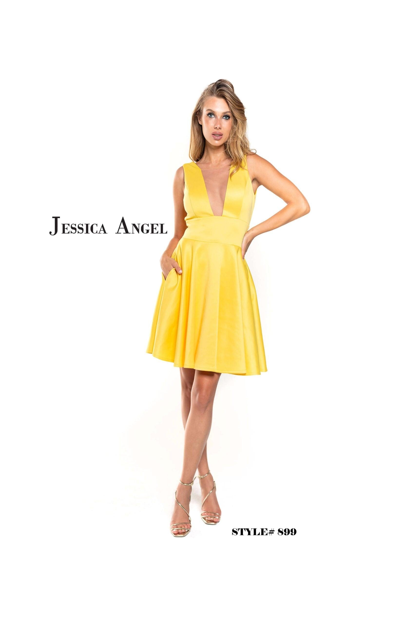 Jessica Angel Short Sleeveless Cocktail Dress 899 - The Dress Outlet