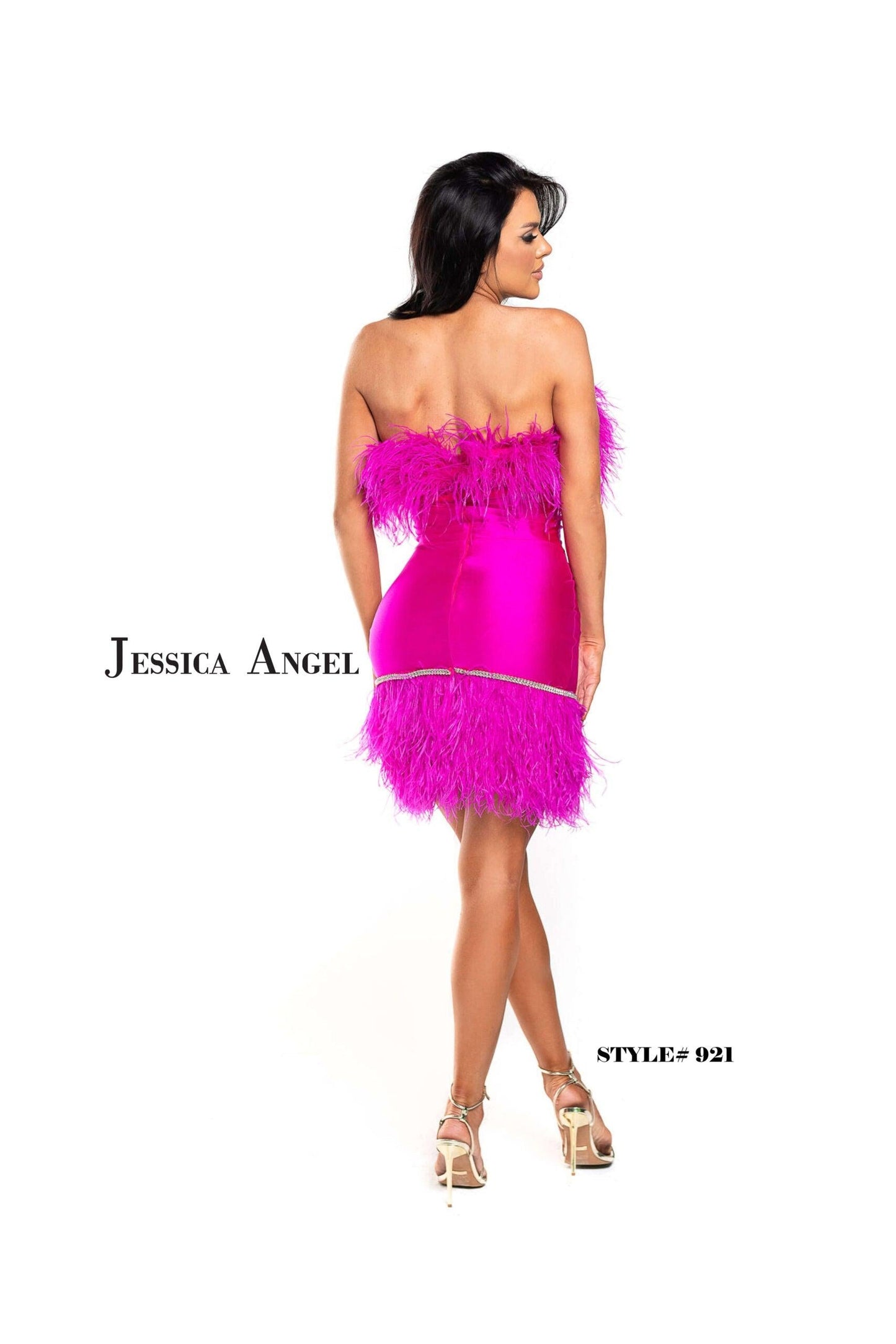 Jessica Angel Short Strapless Cocktail Dress 921 - The Dress Outlet