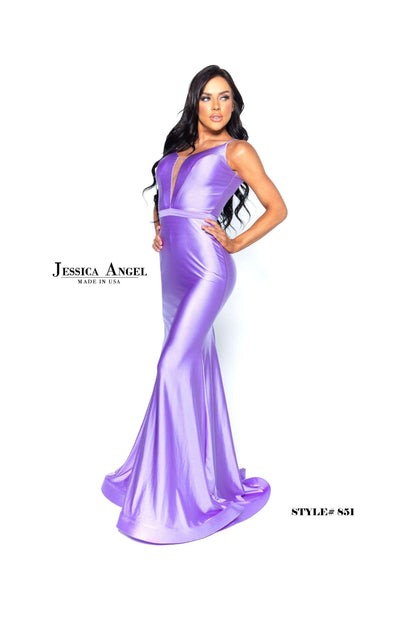 Jessica Angel Sleeveless Long Mermaid Dress 851 - The Dress Outlet