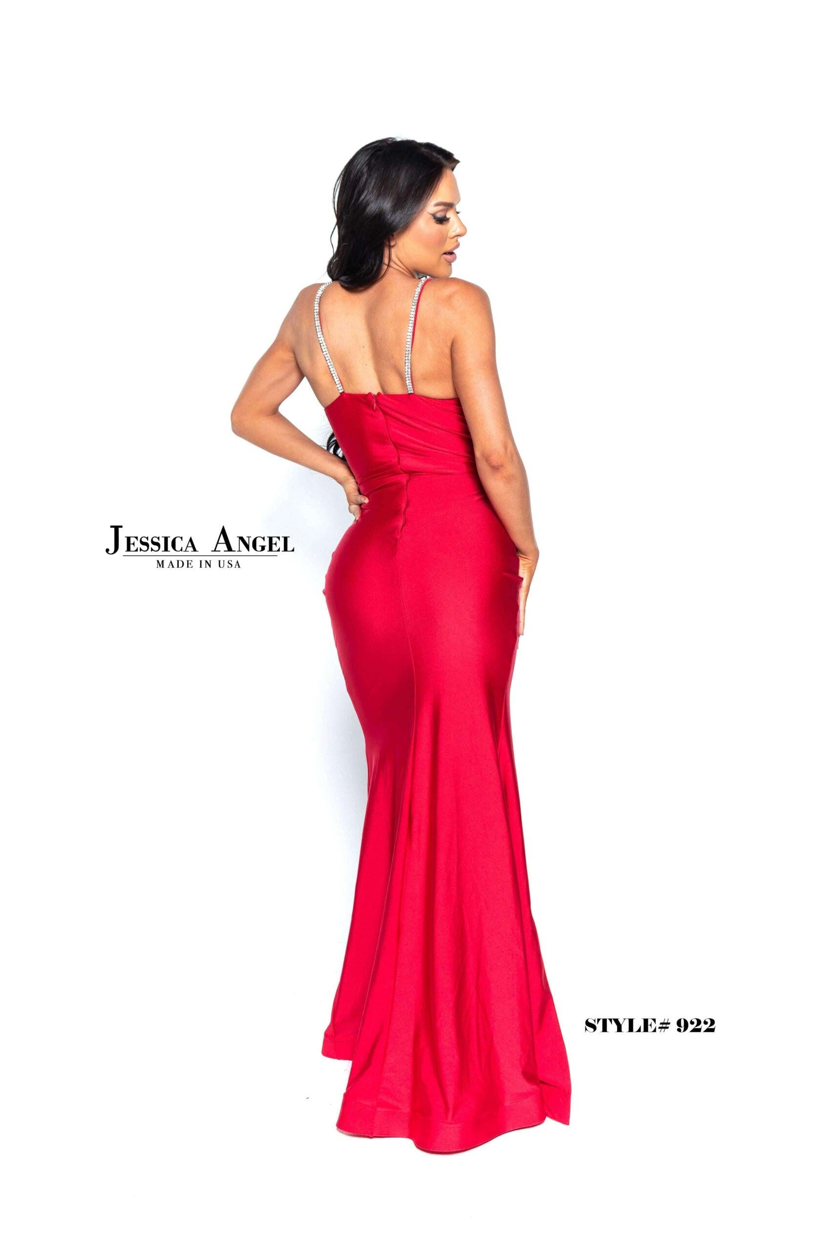 Jessica Angel Spaghetti Strap Long Formal Dress 922 - The Dress Outlet