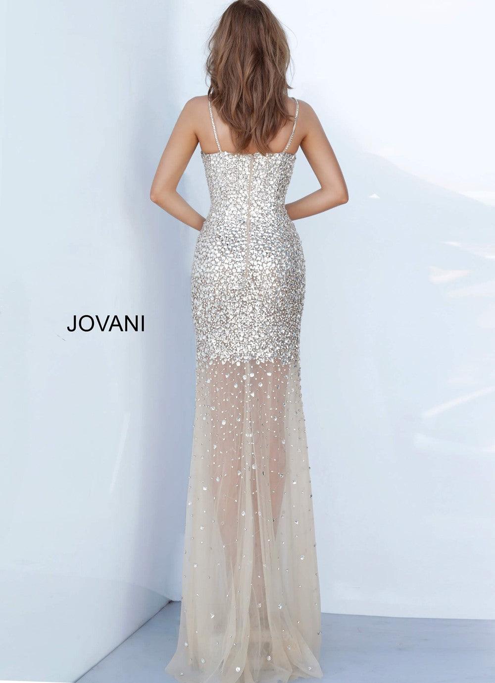 Jovani 66787 Beaded Long Evening Gown