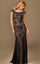 Jovani Cap Sleeve Beaded Long Prom Dress 74495 - The Dress Outlet