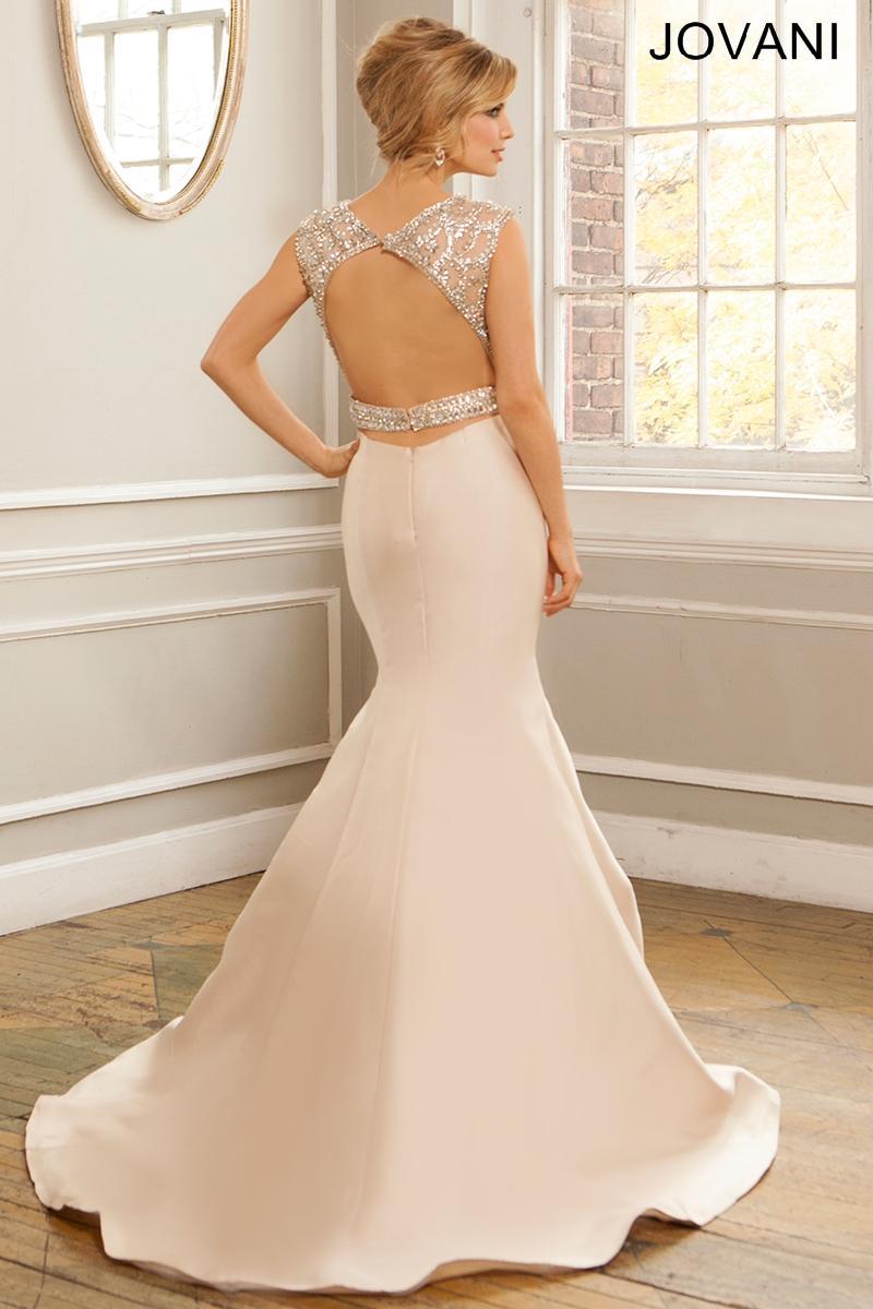 Jovani 22637 Crystal Embellished Long Prom Dress