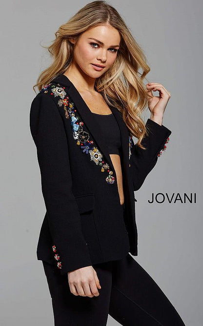 Jovani Embellished Blazer M55213 - The Dress Outlet