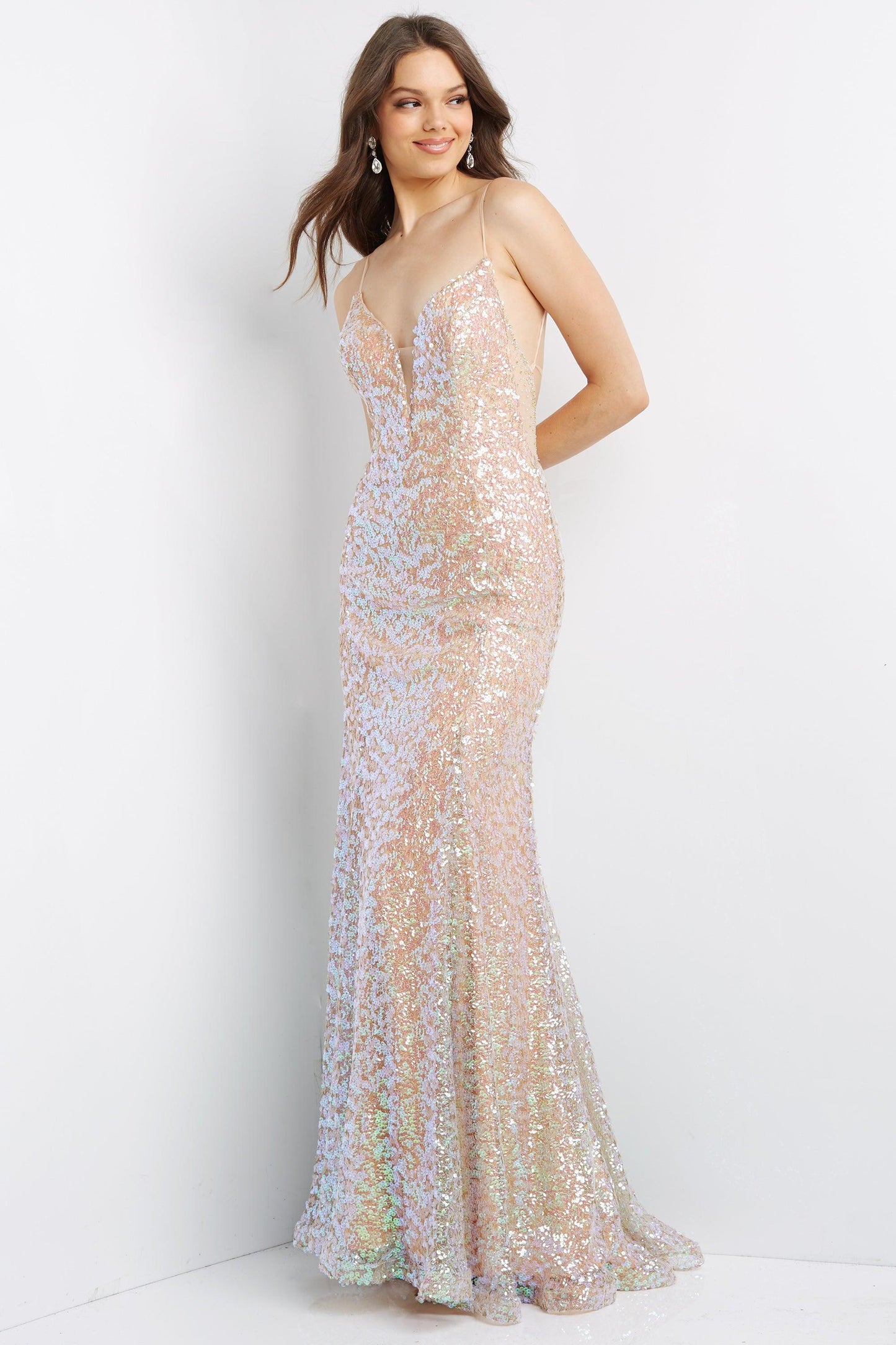 Jovani Embellished Long Prom Dress 07594 - The Dress Outlet
