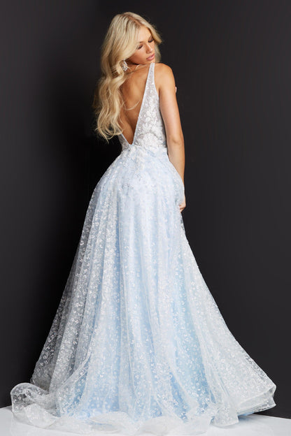 Jovani Embellished Long Prom Dress 08421 - The Dress Outlet