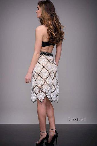Jovani M54865 Embroidered Skirt Two Piece Cocktail Dress