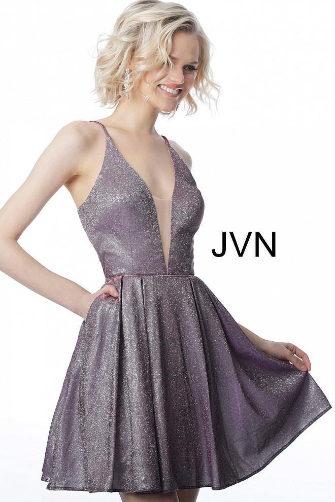 Jovani Fit and Flare Cocktail Dress with Pockets 2173 - The Dress Outlet
