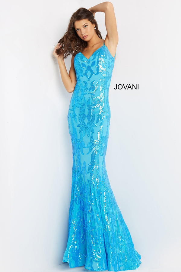 Jovani 07784 Fitted Sleeveless Long Formal Gown