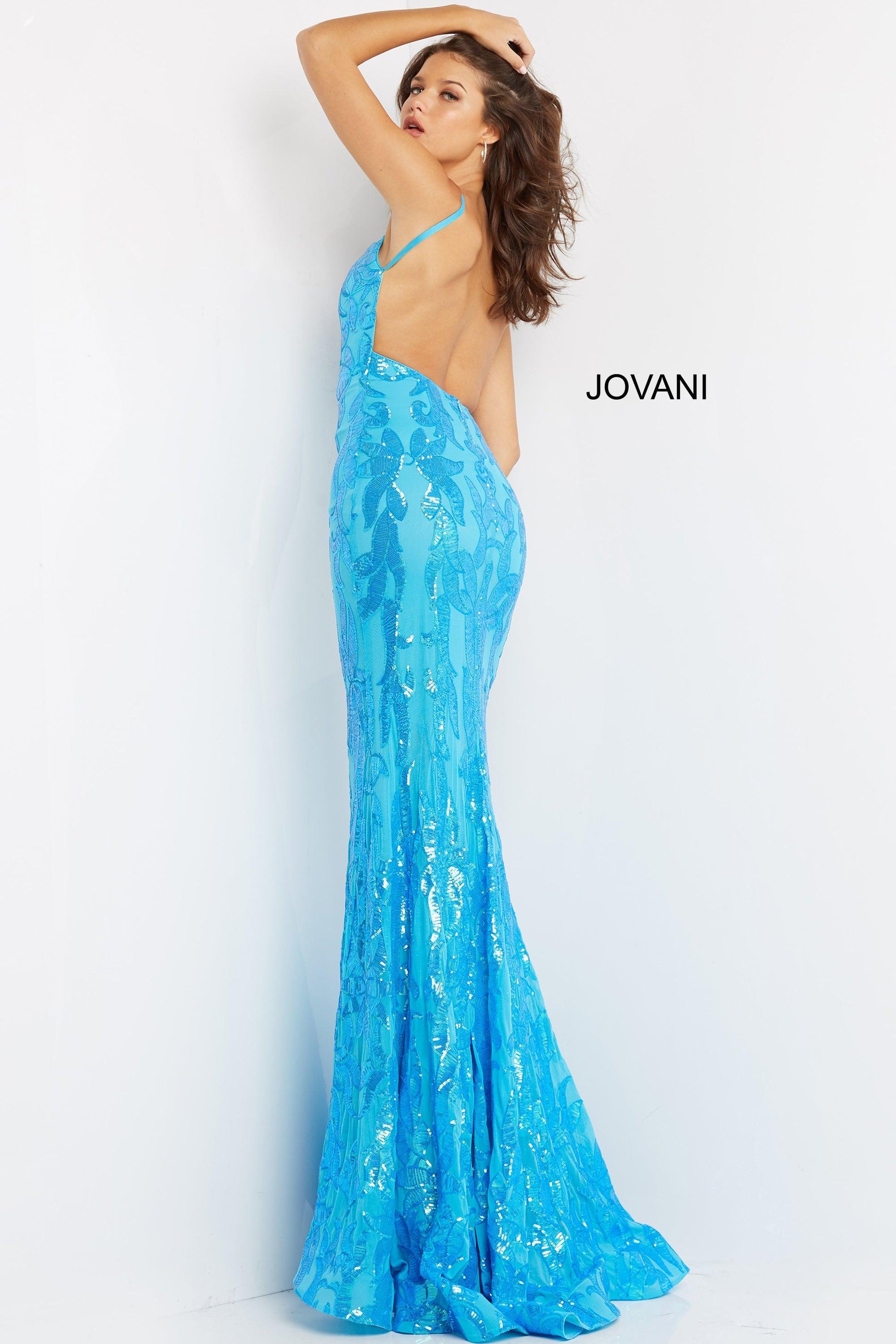 Jovani Fitted Sleeveless Long Formal Gown 07784 - The Dress Outlet