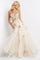 Jovani Floral Appliques Long Prom Gown 08082 - The Dress Outlet