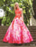 Jovani Floral Print 2 Piece Long Ball Gown 34034 - The Dress Outlet