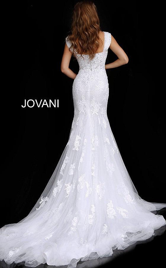 Jovani Fitted Embroidered Wedding Gown JB63169 - The Dress Outlet