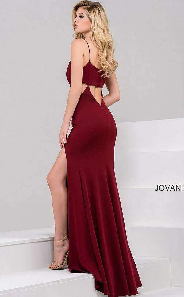 Jovani 48075 Formal High Slit Long Prom Dress JP