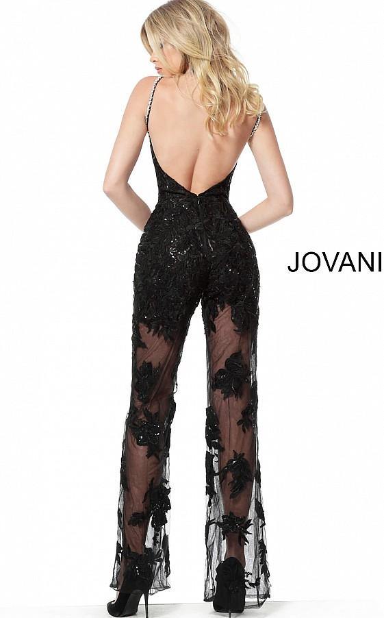 Jovani Formal Lace Evening Jumpsuit 59225 - The Dress Outlet