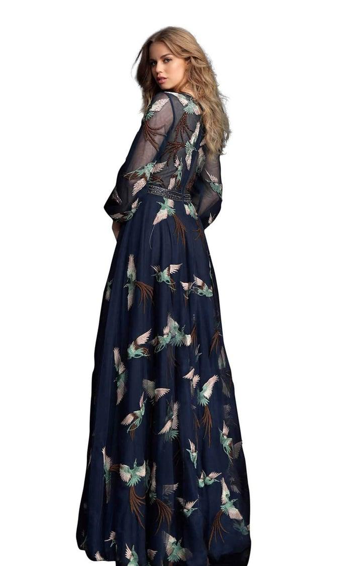 Jovani Formal Long Print Dress 55717 - The Dress Outlet