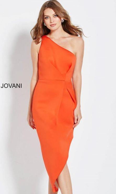 Jovani Formal One Shoulder Dress M606 - The Dress Outlet