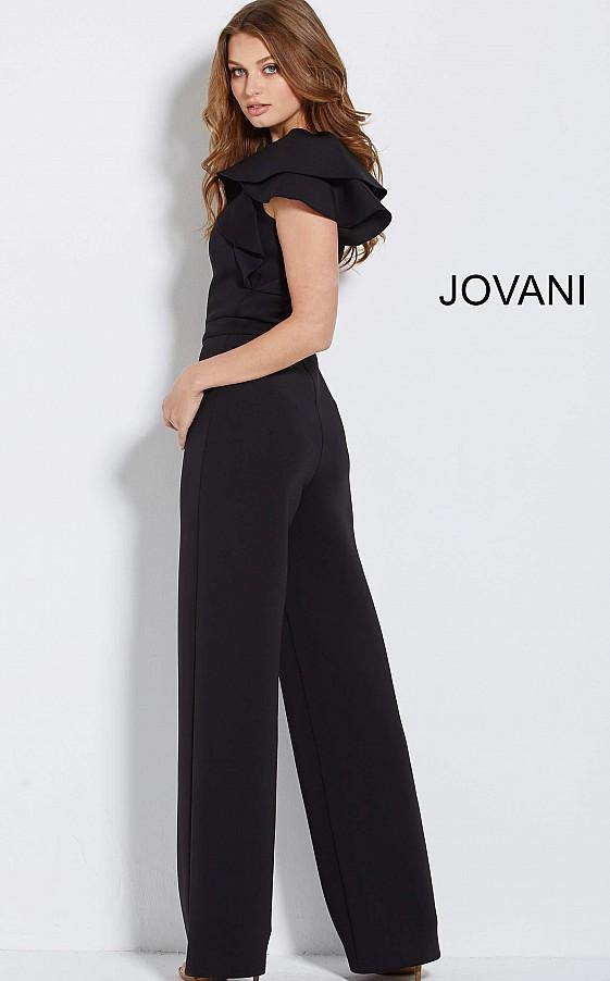 Jovani 57239 Formal Ruffled Prom Jumpsuit