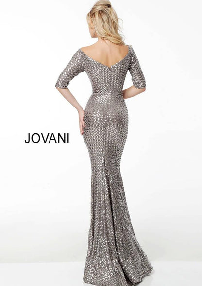 Jovani Fitted Sequin Long Evening Gown 61462 - The Dress Outlet