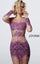 Jovani Fitted Sheer Beaded Short Prom Dress 47598 - The Dress Outlet