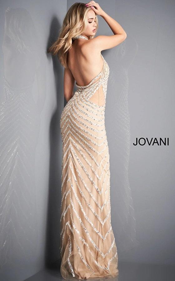 Jovani 00817 Halter Long Evening Prom Dress
