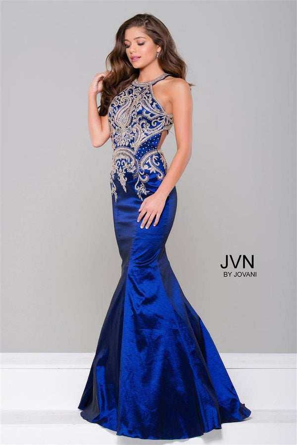 Jovani 41685 Halter Long Mermaid Dress