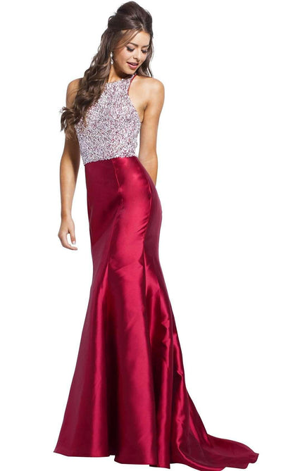 Jovani Halter Long Prom Dress 57615 - The Dress Outlet