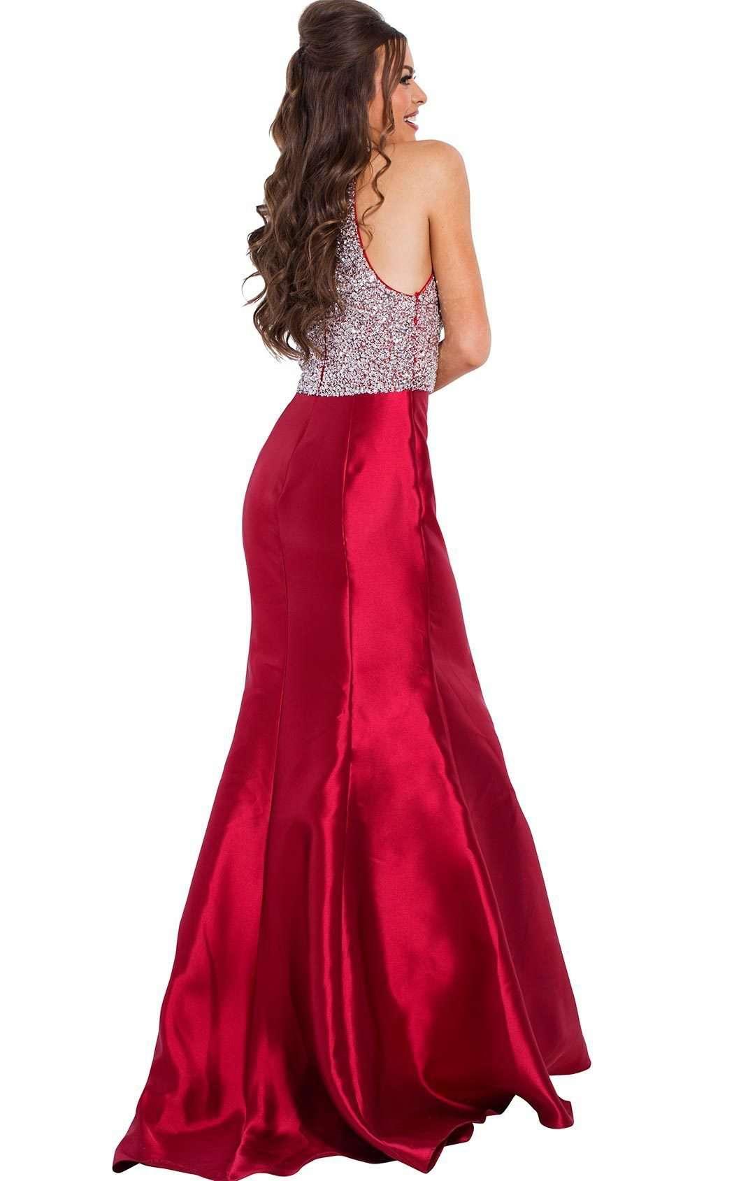 Jovani Halter Long Prom Dress 57615 - The Dress Outlet