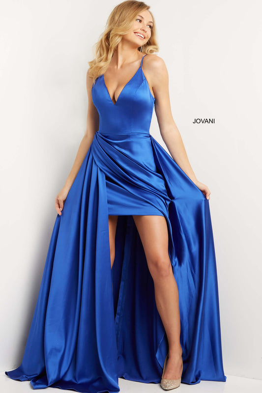 Jovani High Low Spaghetti Strap Prom Dress 07550 - The Dress Outlet