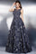 Jovani Illusion Neckline A-line Long Evening Dress 22695 - The Dress Outlet