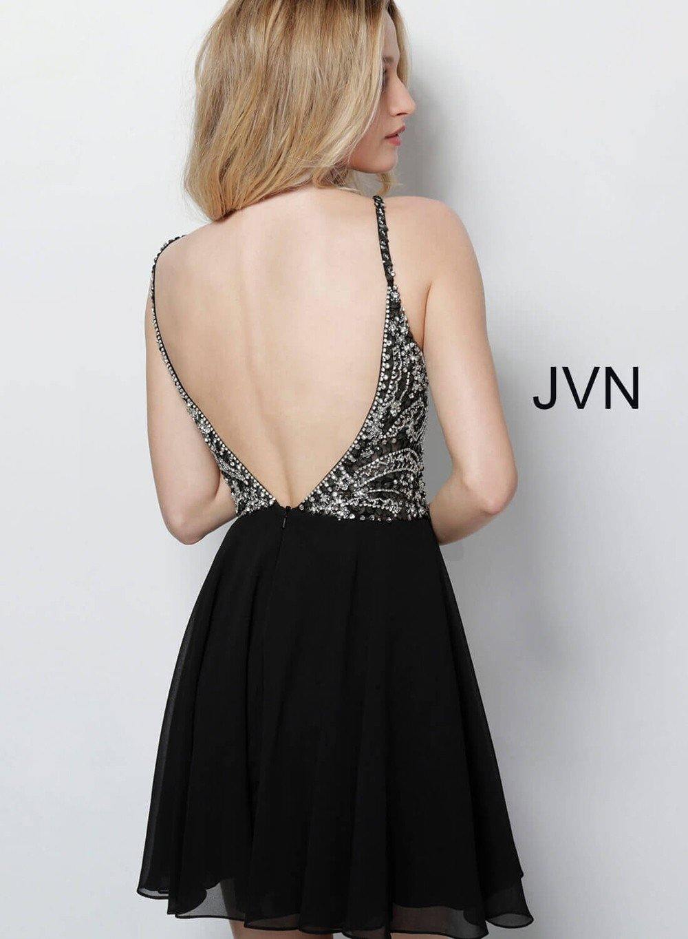 Jovani Jovani Short Beaded Homecoming Dress 47310 - The Dress Outlet