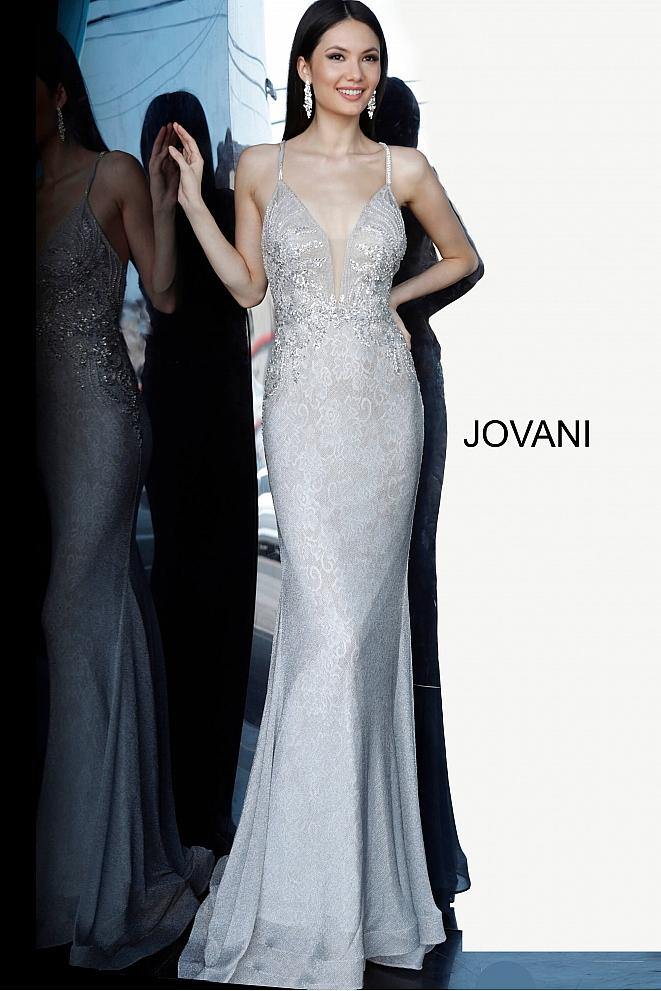 Jovani Lace Long Prom Dress 03167 - The Dress Outlet