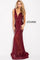 Jovani Lattice Beadwork Long Prom Dress 59186 - The Dress Outlet