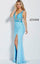 Jovani Long Deep V-neck Sheath Prom Dress 60404 - The Dress Outlet
