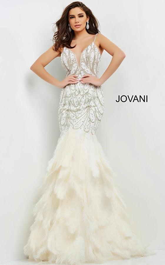 Jovani Long Formal Mermaid Evening Prom Dress 04625 - The Dress Outlet