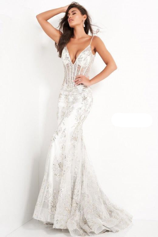 Jovani 3675 Long Formal Mermaid Prom Dress