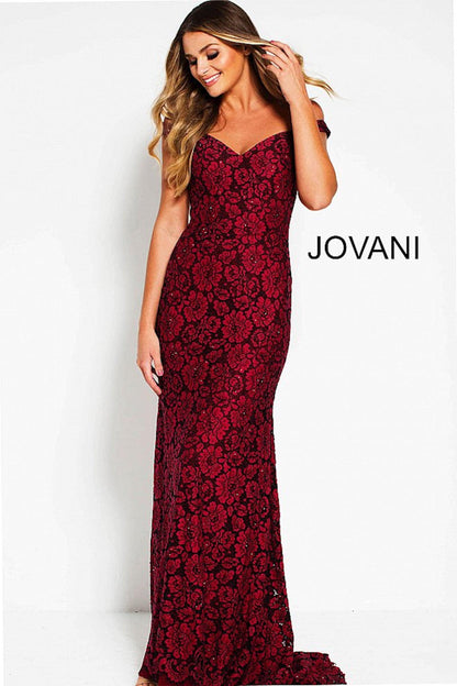 Jovani Long Formal Off Shoulder Evening Dress 53208 - The Dress Outlet