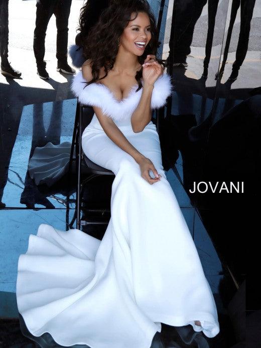 Jovani 63884 Long Formal Off Shoulder Evening Dress