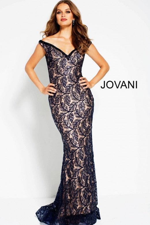 Jovani Long Formal Off Shoulder Fitted Dress 55003 - The Dress Outlet